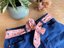 Charger l'image dans la galerie, CEINTURE FOULARD - Crétonne Bio FLow Rose