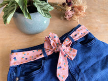 Charger l'image dans la galerie, CEINTURE FOULARD - Crétonne Bio FLow Rose