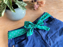Charger l'image dans la galerie, CEINTURE FOULARD - Popeline Cercles Verts