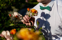 Charger l'image dans la galerie, NŒUD PAPILLON - Vert Green Feuilles