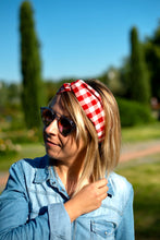 Charger l'image dans la galerie, HEADBAND TURBAN - Vichy Rouge