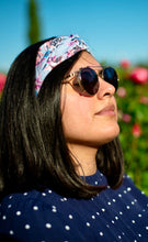 Charger l'image dans la galerie, HEADBAND TURBAN - Fleuri Bleu et Rose