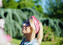 Charger l'image dans la galerie, HEADBAND TURBAN - Rose Muguet Framboise
