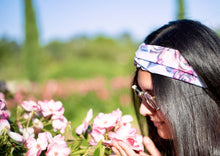 Charger l'image dans la galerie, HEADBAND TURBAN - Fleuri Bleu et Rose