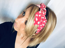 Charger l'image dans la galerie, HEADBAND À NOUER - Rose Muguet Framboise