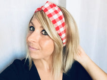 Charger l'image dans la galerie, HEADBAND TURBAN - Vichy Rouge