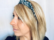 Charger l'image dans la galerie, HEADBAND À NOUER - Tilleul Bleu Canard
