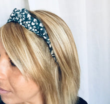 Charger l'image dans la galerie, HEADBAND À NOUER - Tilleul Bleu Canard