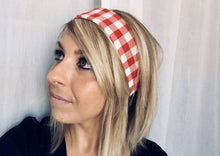 Charger l'image dans la galerie, HEADBAND À NOUER - Vichy Rouge