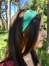 Charger l'image dans la galerie, HEADBAND À NOUER - Vert Green Feuilles