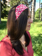 Charger l'image dans la galerie, HEADBAND À NOUER - Rose Muguet Framboise