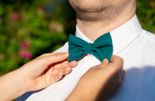 Charger l'image dans la galerie, NŒUD PAPILLON - Bleu Canard