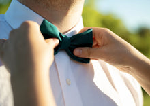 Charger l'image dans la galerie, NŒUD PAPILLON HOMME - Bleu Canard - Mariage
