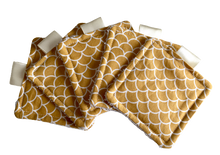 Charger l'image dans la galerie, LINGETTES 100% Coton éponge - Lot de 5 Jaune Shell Moutarde (Panier en option)