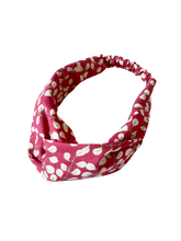 Charger l'image dans la galerie, HEADBAND TURBAN - Rose Muguet Framboise