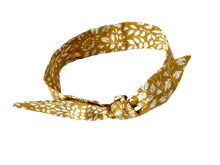 Charger l'image dans la galerie, HEADBAND À NOUER - Tilleul Jaune Moutarde