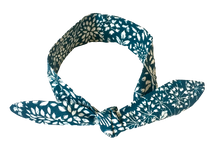 Charger l'image dans la galerie, HEADBAND À NOUER - Tilleul Bleu Canard