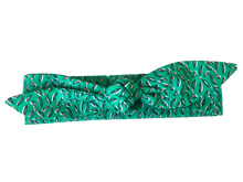 Charger l'image dans la galerie, HEADBAND À NOUER - Vert Green Feuilles