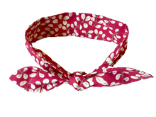 Charger l'image dans la galerie, HEADBAND À NOUER - Rose Muguet Framboise