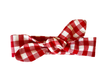 Charger l'image dans la galerie, HEADBAND À NOUER - Vichy Rouge