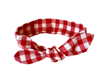 Charger l'image dans la galerie, HEADBAND À NOUER - Vichy Rouge