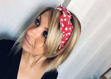 Charger l'image dans la galerie, HEADBAND À NOUER - Rose Muguet Framboise