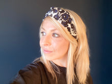 Charger l'image dans la galerie, HEADBAND TURBAN - Tâcheté Bleu et Noir
