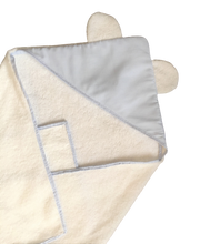 Charger l'image dans la galerie, SORTIE DE BAIN avec oreilles d'ourson - Bleu