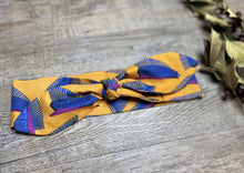 Charger l'image dans la galerie, HEADBAND À NOUER - Orange et Bleu Sauvage
