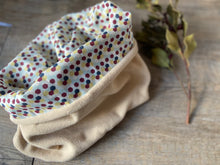 Charger l'image dans la galerie, SNOOD RÉVERSIBLE - Bleu Clair Violet Geometrik Pastel