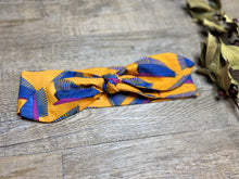 Charger l'image dans la galerie, HEADBAND À NOUER - Orange et Bleu Sauvage