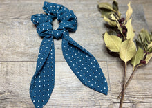 Charger l'image dans la galerie, FOULCHIE - Bleu Canard à Pois Blancs