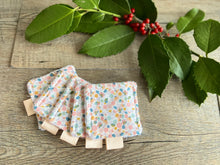 Charger l'image dans la galerie, LINGETTES 100% Coton éponge - Lot de 5 Pink Bubbles/Rose (Panier en option)
