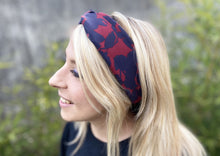Charger l'image dans la galerie, HEADBAND TURBAN - Rouge Bordeaux Nature