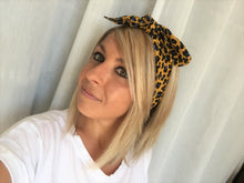 Charger l'image dans la galerie, HEADBAND À NOUER - Léopard Jaune