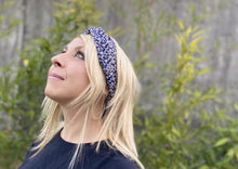 Charger l'image dans la galerie, HEADBAND TURBAN - Bleu Marine Yokohama