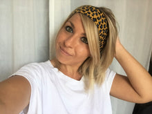Charger l'image dans la galerie, HEADBAND À NOUER - Léopard Jaune