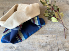 Charger l'image dans la galerie, SNOOD RÉVERSIBLE - Bleu Marine Ecossais Blue Scottish