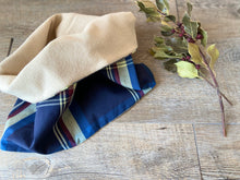 Charger l'image dans la galerie, SNOOD RÉVERSIBLE - Bleu Marine Ecossais Blue Scottish