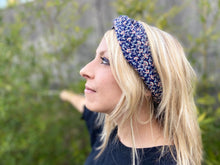 Charger l'image dans la galerie, HEADBAND TURBAN - Bleu Marine Yokohama