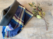 Charger l'image dans la galerie, SNOOD RÉVERSIBLE - Bleu Marine Ecossais Blue Scottish