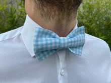 Charger l'image dans la galerie, NŒUD PAPILLON - Vichy Bleu Clair Saint-Tropez