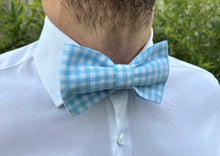 Charger l'image dans la galerie, NŒUD PAPILLON - Vichy Bleu Clair Saint-Tropez