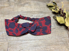 Charger l'image dans la galerie, HEADBAND TURBAN - Rouge Bordeaux Nature