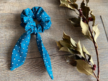 Charger l'image dans la galerie, MINI FOULCHIE - Bleu Canard à Pois Blancs