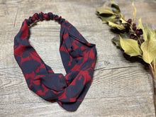 Charger l'image dans la galerie, HEADBAND TURBAN - Rouge Bordeaux Nature