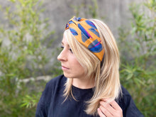 Charger l'image dans la galerie, HEADBAND TURBAN - Orange et Bleu Sauvage