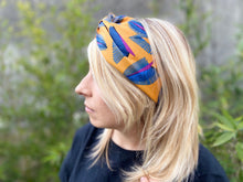 Charger l'image dans la galerie, HEADBAND TURBAN - Orange et Bleu Sauvage