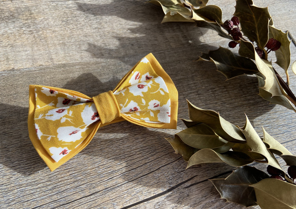 Nœud papillon à nouer jaune moutarde | Acheter en ligne Nœud papillon à nouer jaune moutarde | Acheter en ligne
