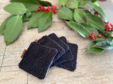 Charger l'image dans la galerie, LINGETTES 100% Coton éponge - Lot de 5 Léopard café (Panier en option)